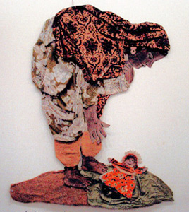 mine hidden in doll, little girl