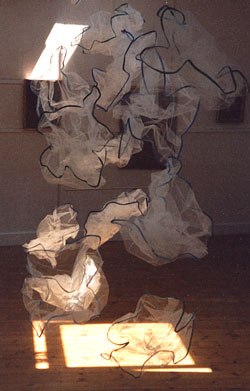 Tranquility, a fibre mobile 18ft by 12ft, like gently drifting clouds.